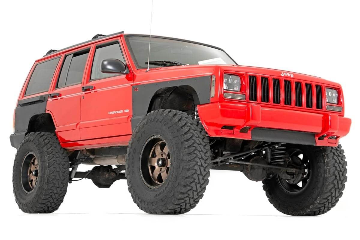 Fender & Quarter Panel Armor Front Combo Jeep Cherokee XJ (84-96) Rough Country