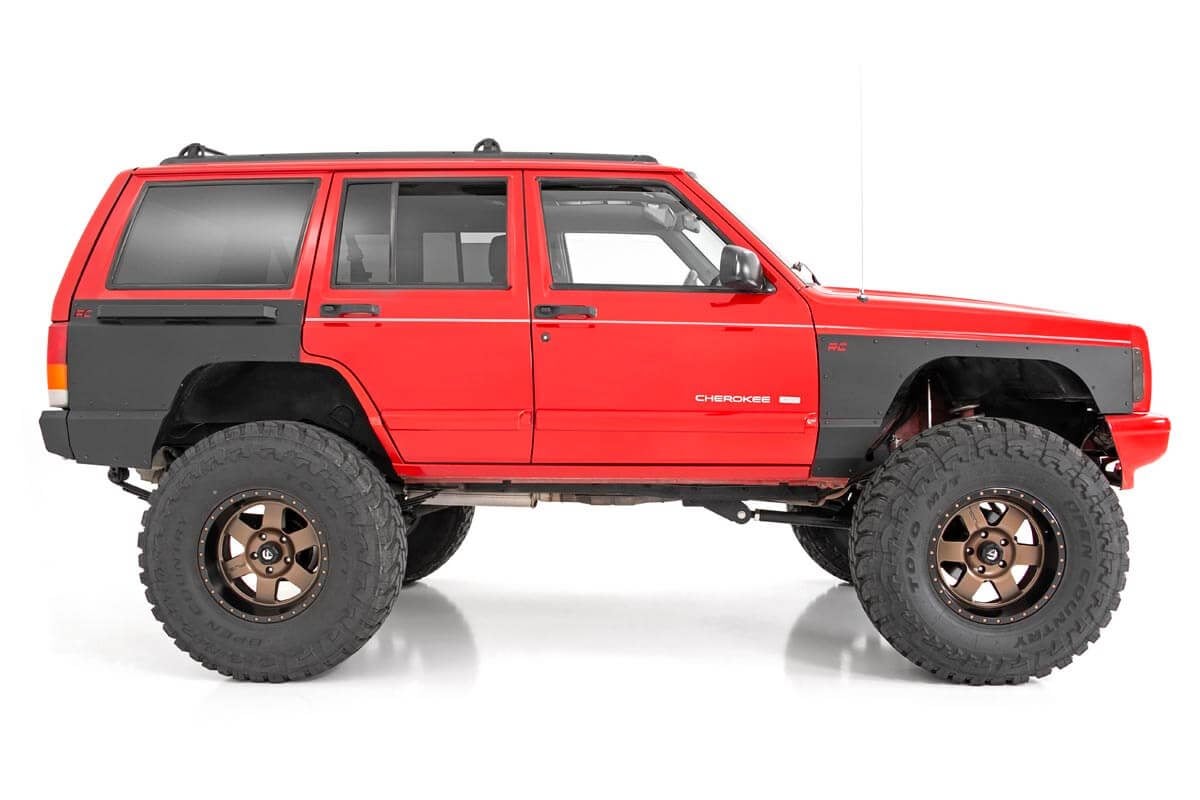 Fender & Quarter Panel Armor Front Combo Jeep Cherokee XJ (97-01) Rough Country