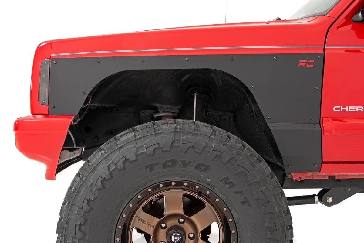 Full Body Armor FR & RR Combo Jeep Cherokee XJ 2WD/4WD (1997-2001) Rough Country