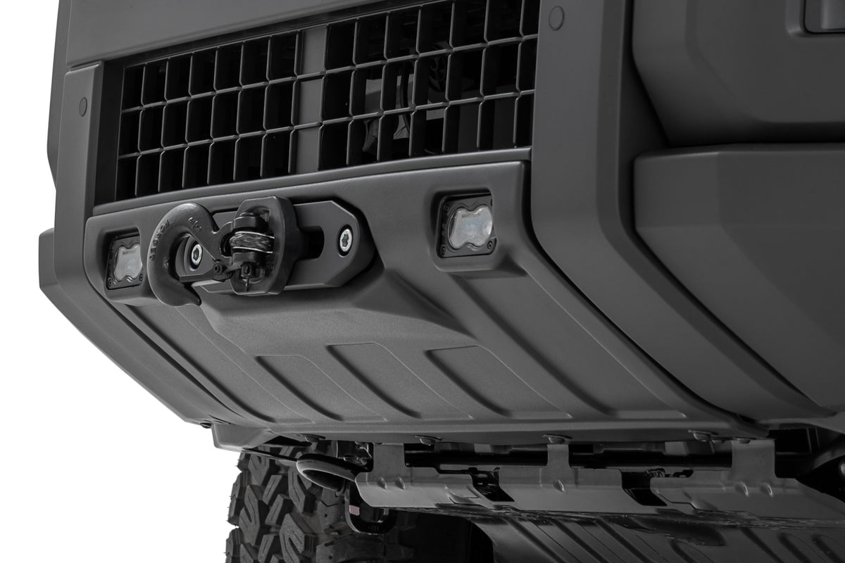 Hidden Winch Mount White SAE PRO9500S Toyota Land Cruiser 4WD (24-26) Rough Country