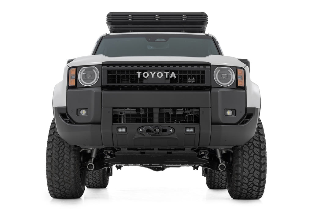 Hidden Winch Mount Yellow SAE PRO1200S Toyota Land Cruiser 4WD (24-26) Rough Country