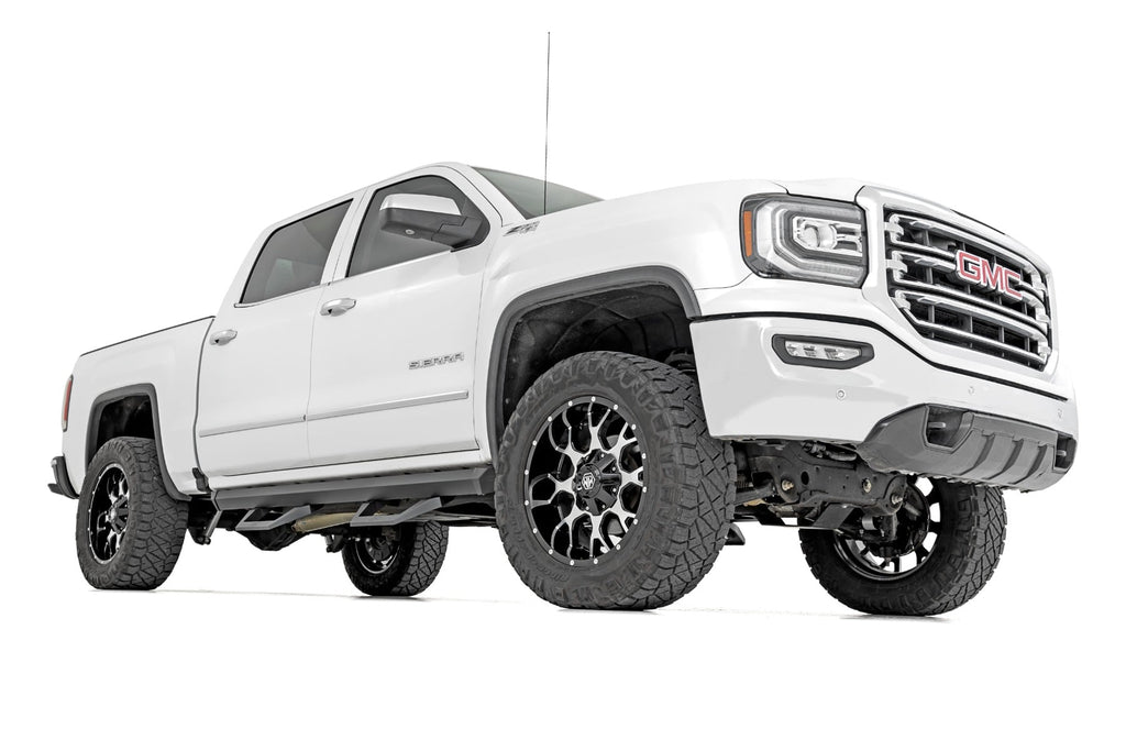 SRX2 Adj Aluminum Step Crew Cab Silverado/Sierra 1500/2500HD/3500HD (07-18 & Classic) Rough Country