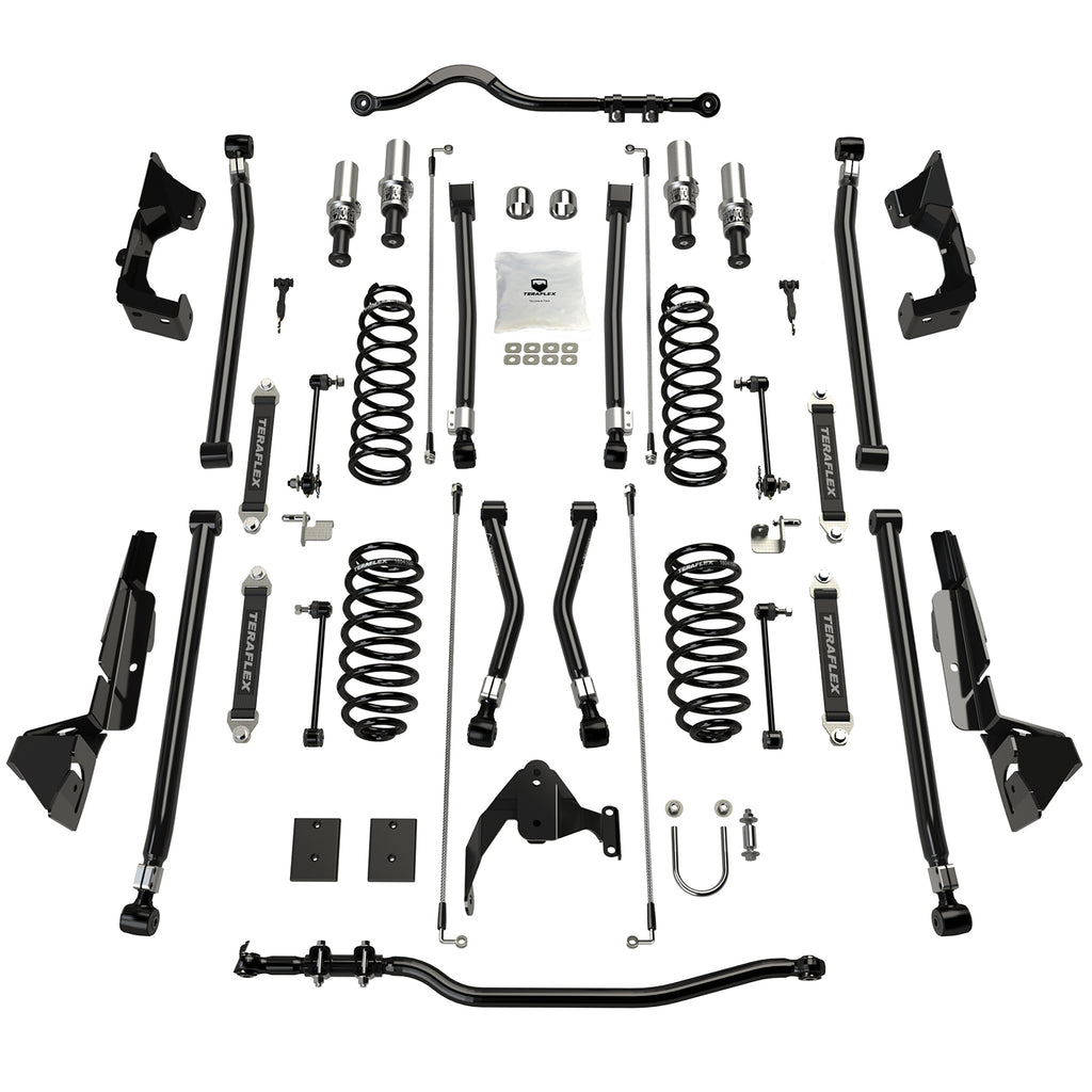 07-18 Wrangler JK 2 Door 4 Inch Alpine CT4 Prerunner Long Arm Suspension System No Shocks TeraFlex
