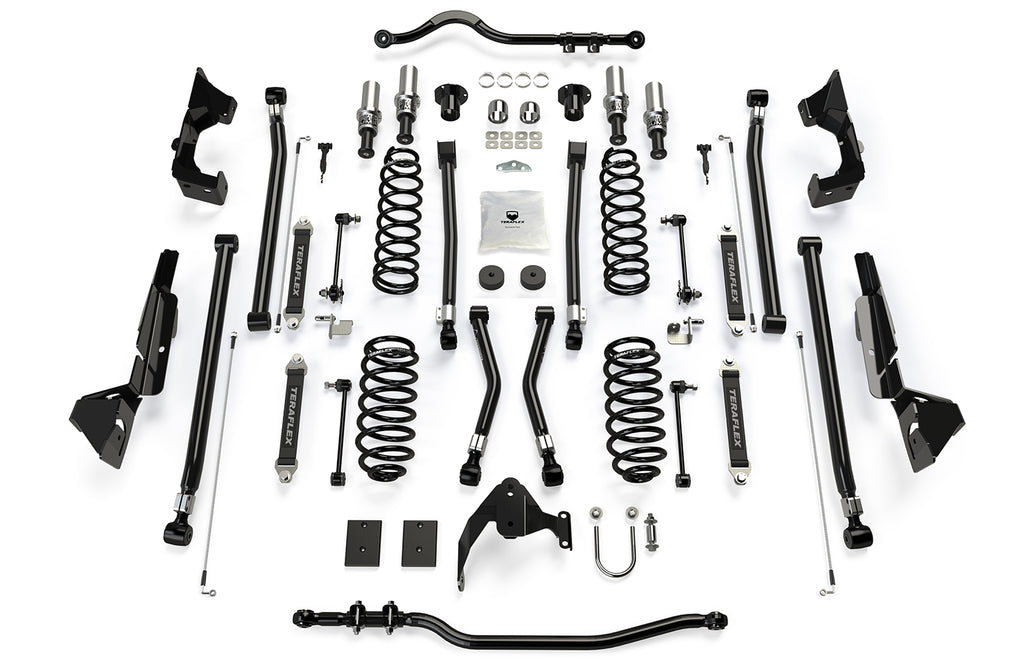 07-18 Wrangler JK 4 Door 4 Inch Alpine CT4 Prerunner Long Arm Suspension System No Shocks TeraFlex