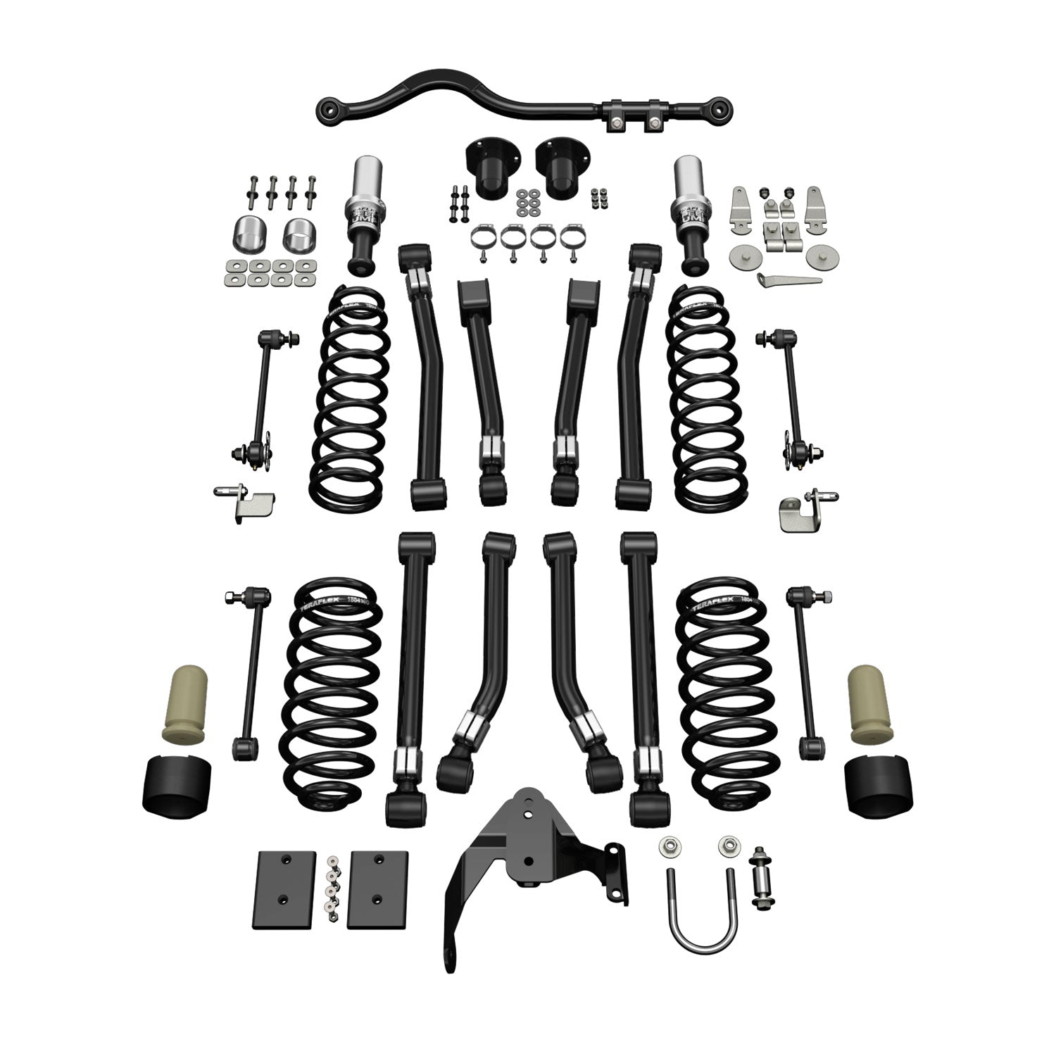 07-18 Wrangler JK 2 Door 3 Inch Alpine CT3 Short Arm Suspension System No Shocks TeraFlex