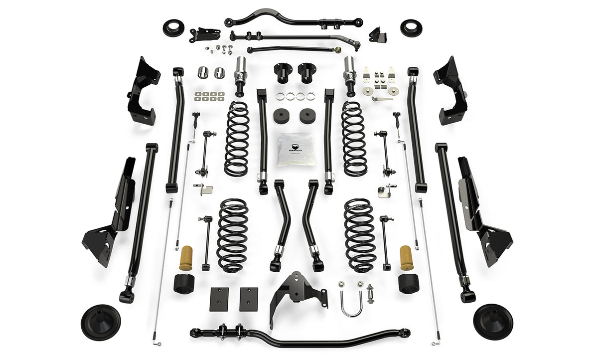 07-18 Wrangler JK 2 Door 6 Inch Alpine RT6 Long Arm Suspension System No Shocks TeraFlex