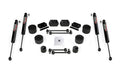 18-Up Wrangler JL 2 Door Rubicon 2.5 Inch Performance Spacer Lift Kit & 9550 VSS Twin-Tube Shocks TeraFlex