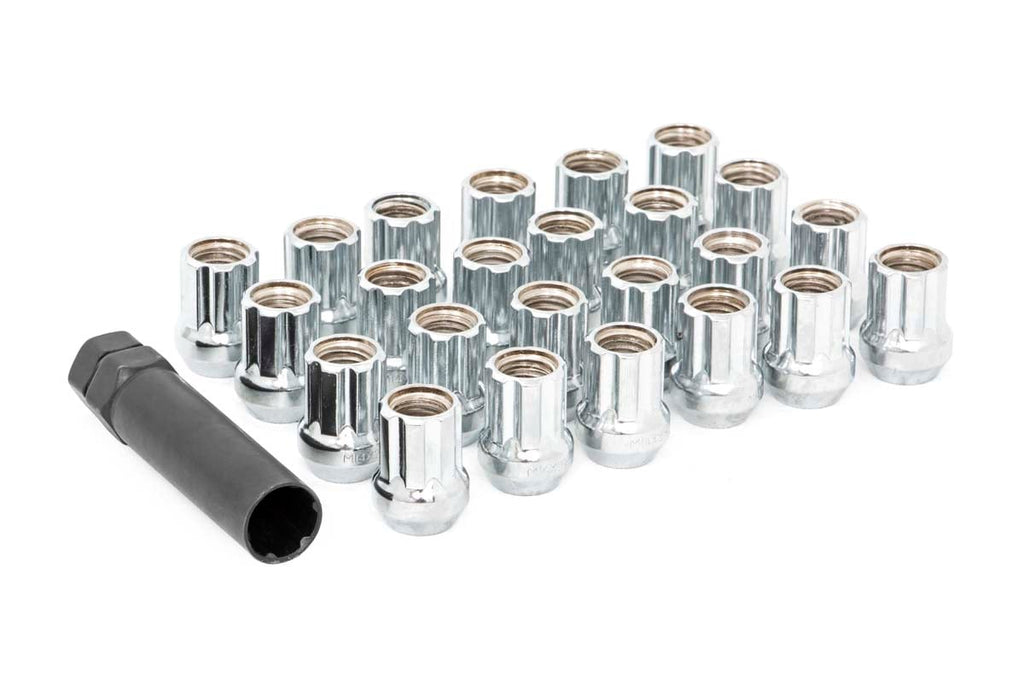 M14 x 2.0 Lug Nut Set of 24 Chrome Open End Rough Country
