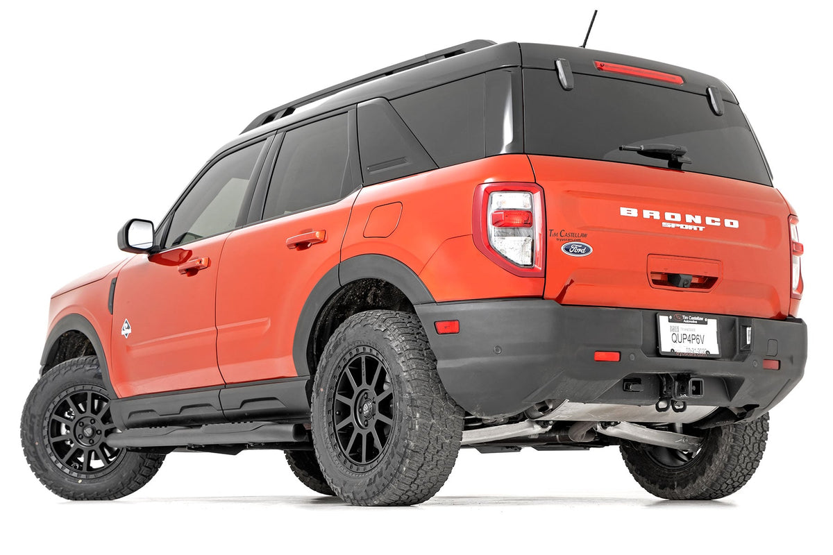 Oval Nerf Steps Black Ford Bronco Sport 4WD (2021-2026) Rough Country