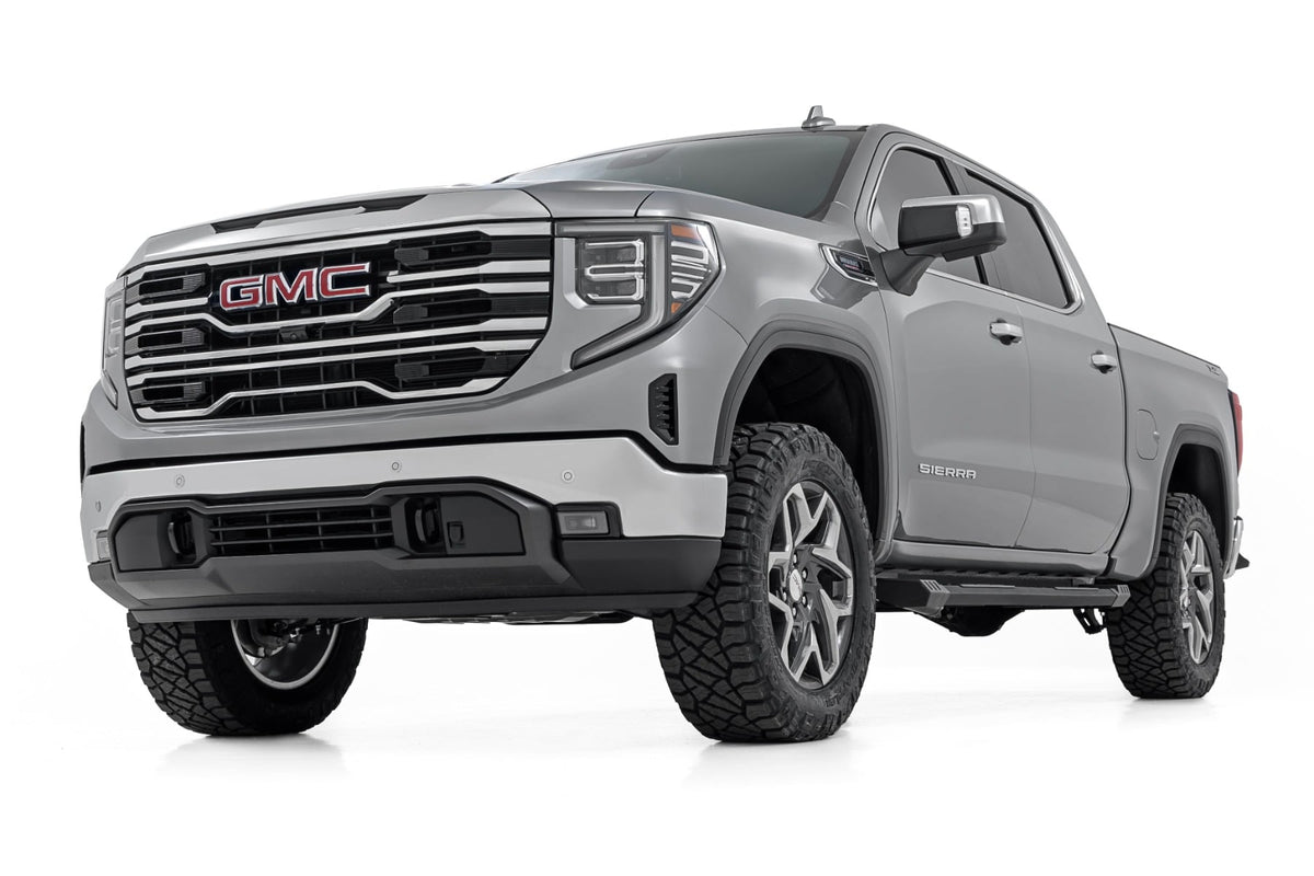3.5 Inch Lift Kit Mono Leaf Rear M1 Struts/M1 Red GMC Sierra 1500 (25-26) Rough Country