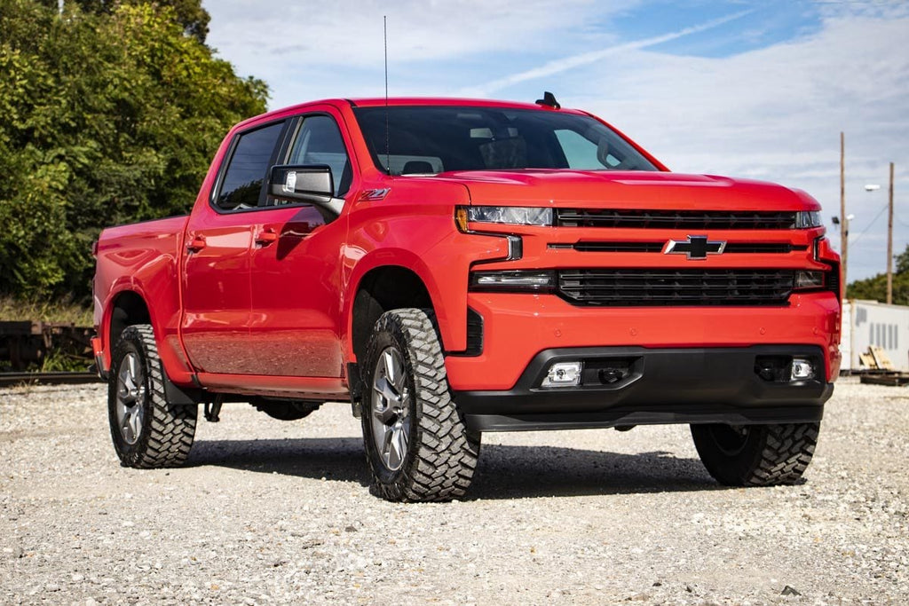 3.5 Inch Lift Kit Vertex/V2 Red Chevy Silverado 1500 2WD/4WD (2019-2024) Rough Country
