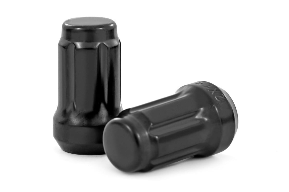 Lug Nut Set M12x1.5 16 Qty Splined Black Rough Country