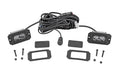 3x1.75 Inch Black Series LED Slim Aux | SAE Fog | Flush Mount | Pair