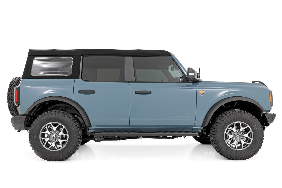BA2 Running Boards Side Step Bars 4-Door Ford Bronco 21-Up Rough Country