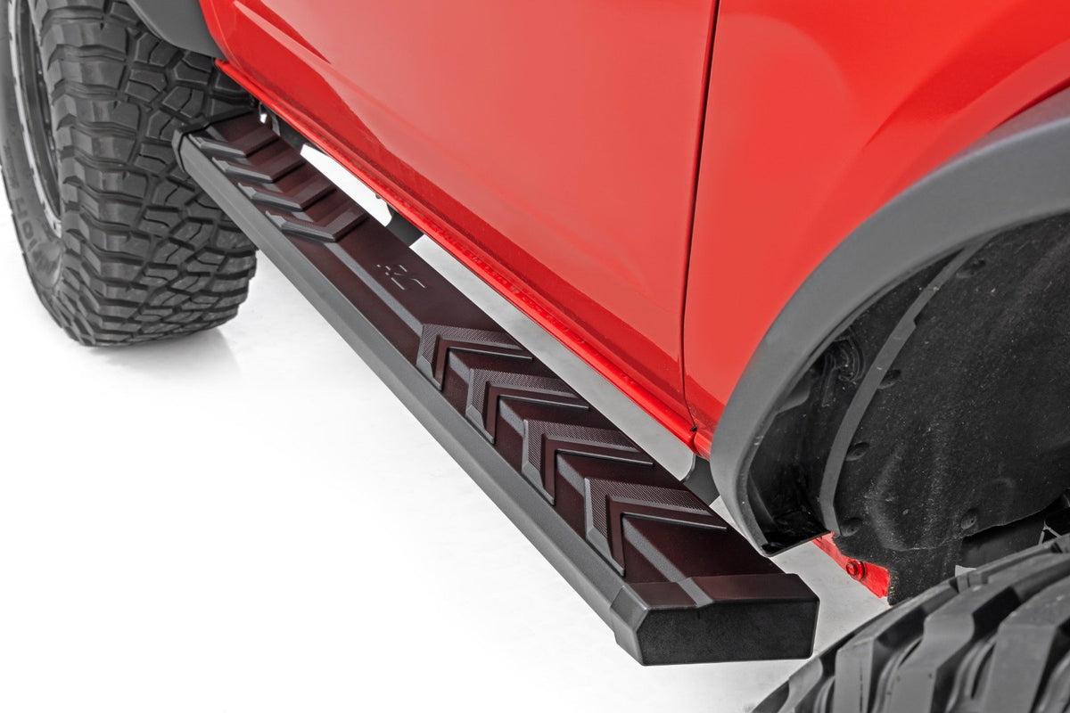 BA2 Running Boards Side Step Bars 2-Door Ford Bronco 21-Up Rough Country