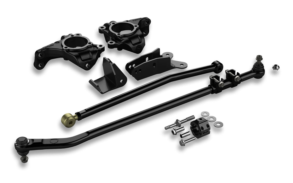 07-18 Wrangler JK Dana 30/44 High Steer System w/ HD Forged Drag Link Flip Kit No Tie Rod s TeraFlex