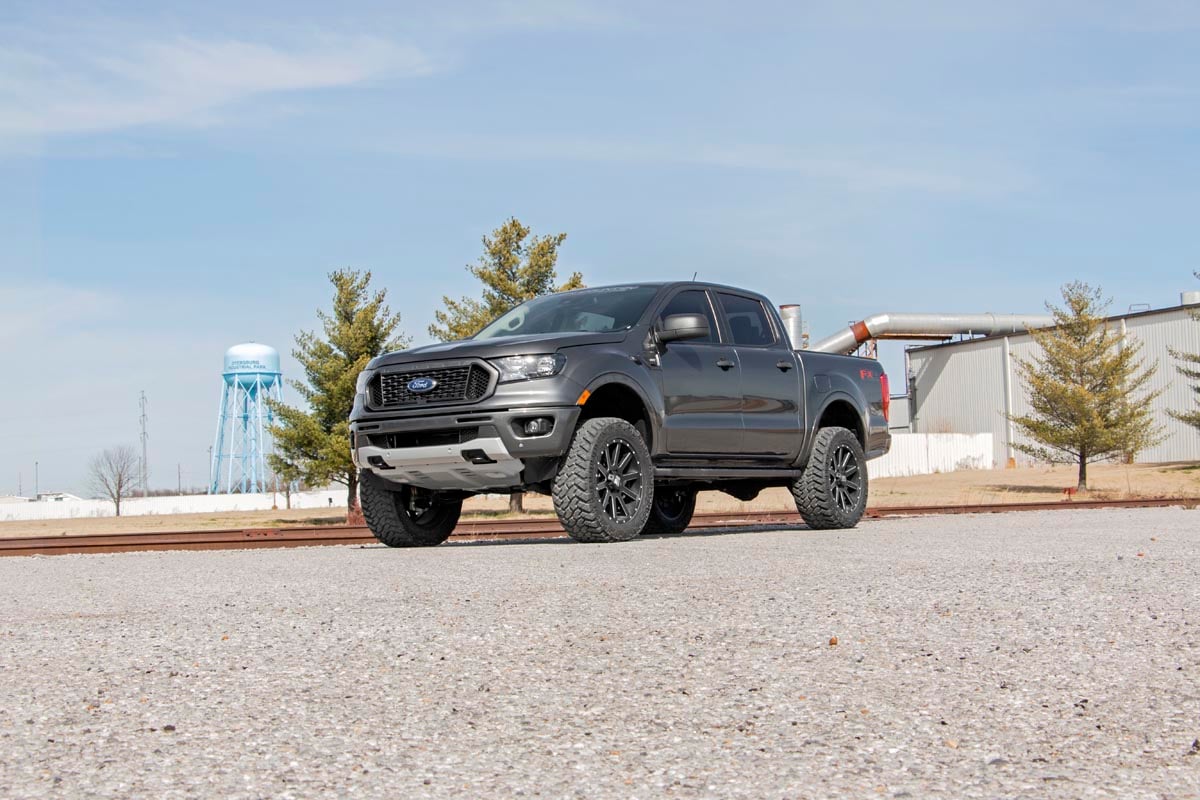 3.5 Inch Lift Kit Forged Alum UCA Cast Steel Knucles Ford Ranger (19-23) Rough Country