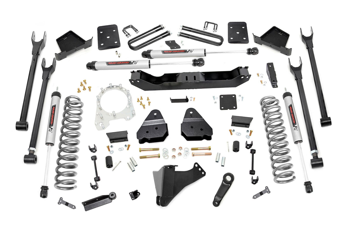 6 Inch Lift Kit Diesel 4 Link V2 Ford F-250/F-350 Super Duty (17-22) Rough Country