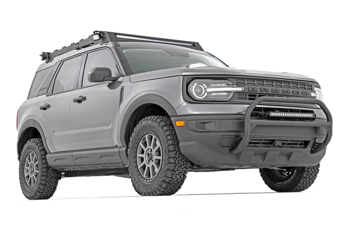 Nudge Bar 20 Inch Black Single Row LED Ford Bronco Sport 4WD (2021-2024) Rough Country