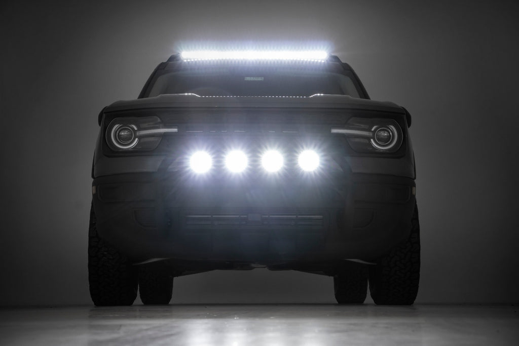 Nudge Bar 20 Inch Black DRL Single Row LED Ford Bronco Sport 4WD (21-24) Rough Country