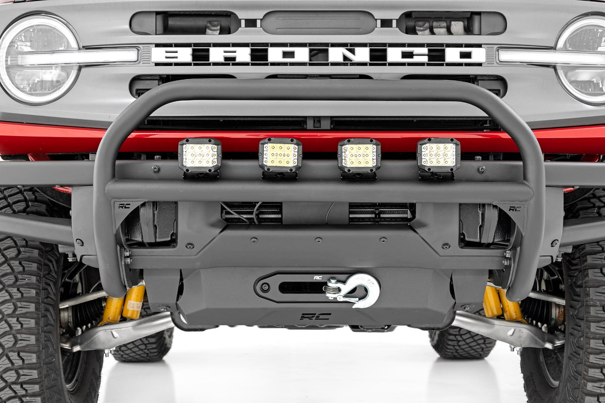 Nudge Bar 20 Inch Black DRL Single Row LED OE Modular Steel Ford Bronco (21-25) Rough Country