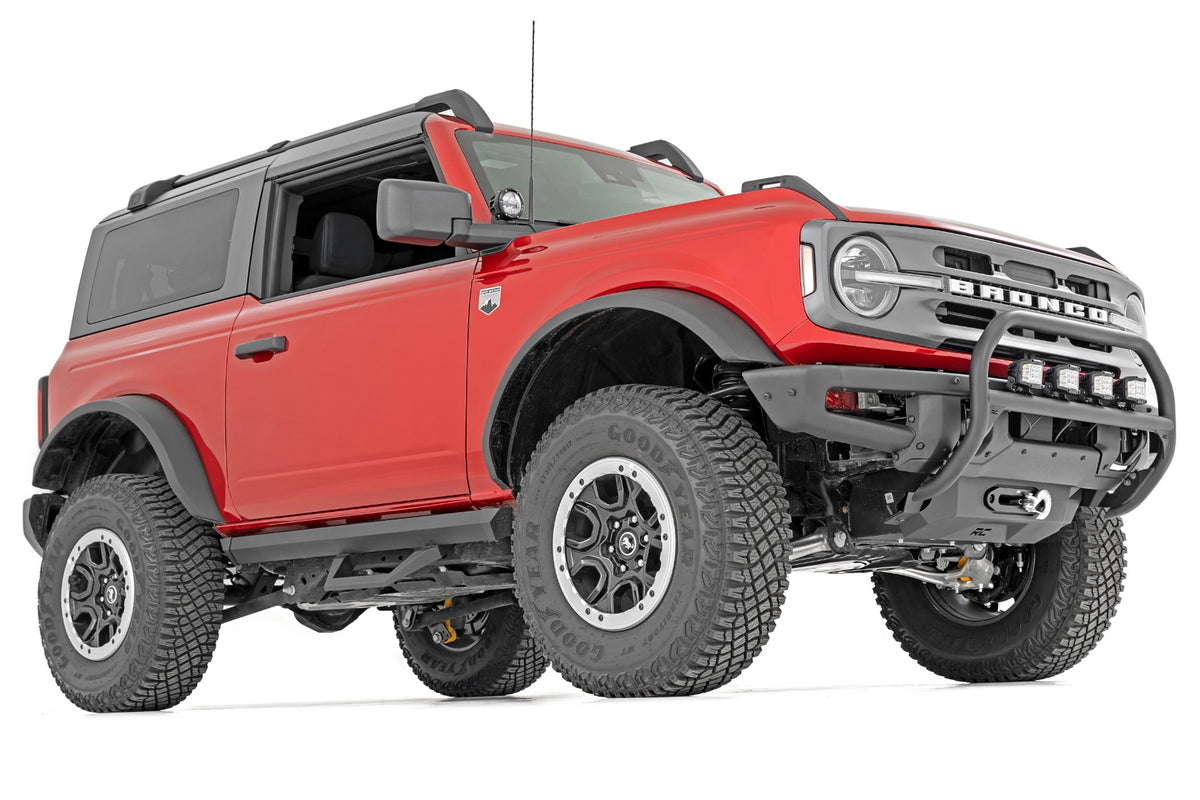 Nudge Bar 3 Inch Wide Angle Led (x4) Oe Modular Steel Ford Bronco (21-25) Rough Country