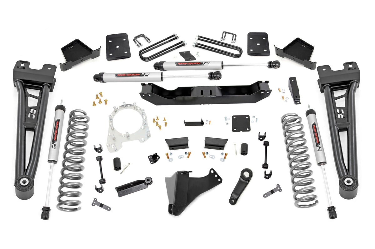 6 Inch Lift Kit OVLD V2 Shocks Ford F-250/F-350 Super Duty 4WD (17-22) Rough Country