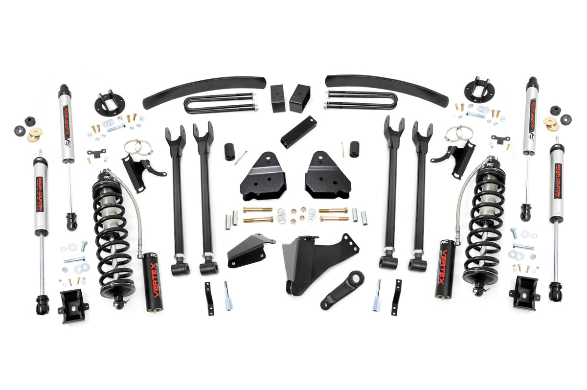 6 Inch Lift Kit Gas 4 Link No OVLDS C/O V2 Ford F-250/F-350 Super Duty (05-07) Rough Country