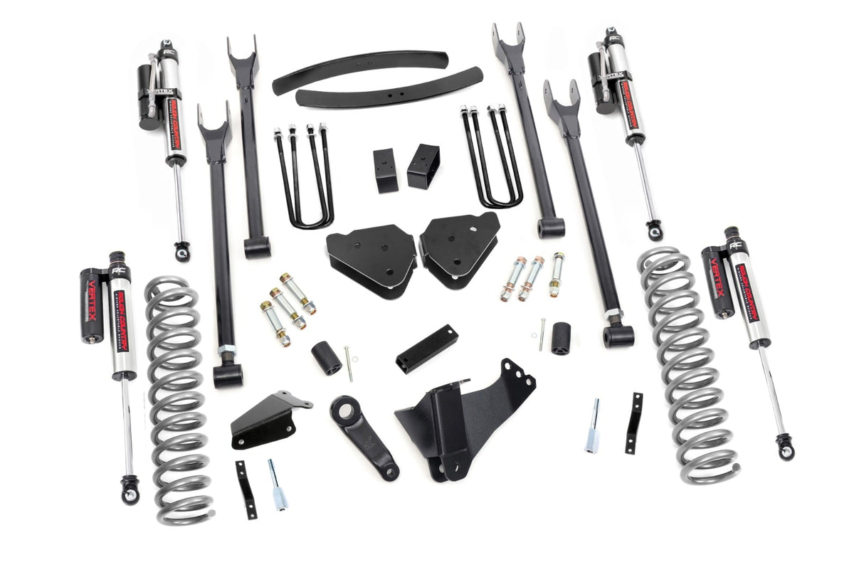 6 Inch Lift Kit Gas 4 Link OVLD Vertex Ford F-250/F-350 Super Duty (05-07) Rough Country