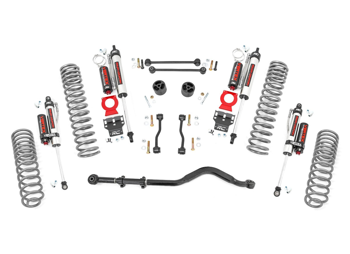 Jeep Gladiator 3.5 Inch Jeep Suspension Lift Kit Coil Springs Vertex Reservoir Shocks For 20-Pres Jeep Gladiator Rough Country