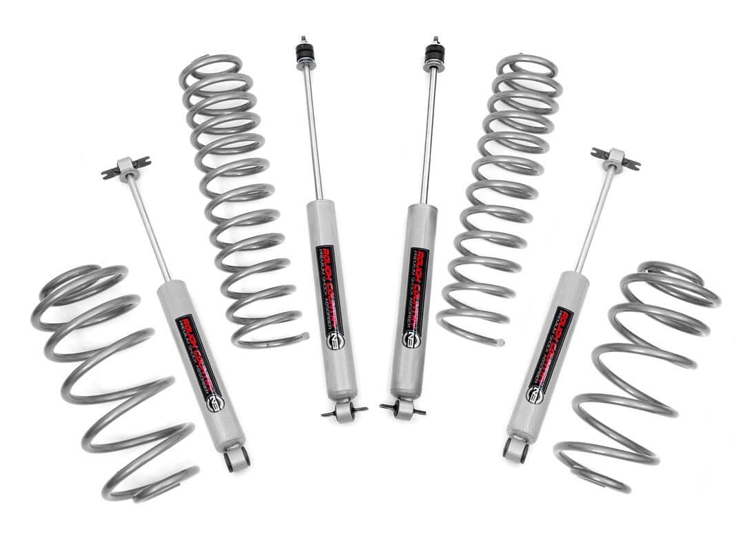 2.5 Inch Jeep Suspension Lift Kit Preminum N3 Shocks 04-06 4WD Jeep Wrangler TJ Unlimited 97-06 4WD Jeep Wrangler TJ Rough Country