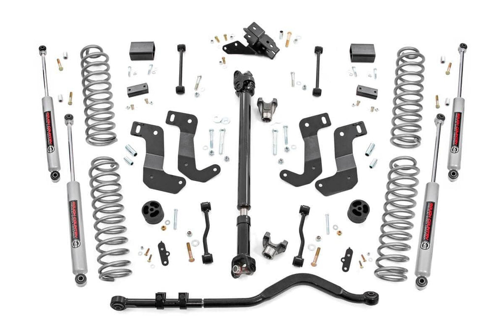 3.5 Inch lift Kit C/A Drop FR D/S Jeep Wrangler Unlimited 4WD (18-23) Rough Country