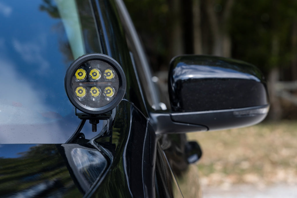 LED Light Kit Ditch Mount 3 Inch OSRAM Wide Jeep Cherokee KL (14-21) Rough Country
