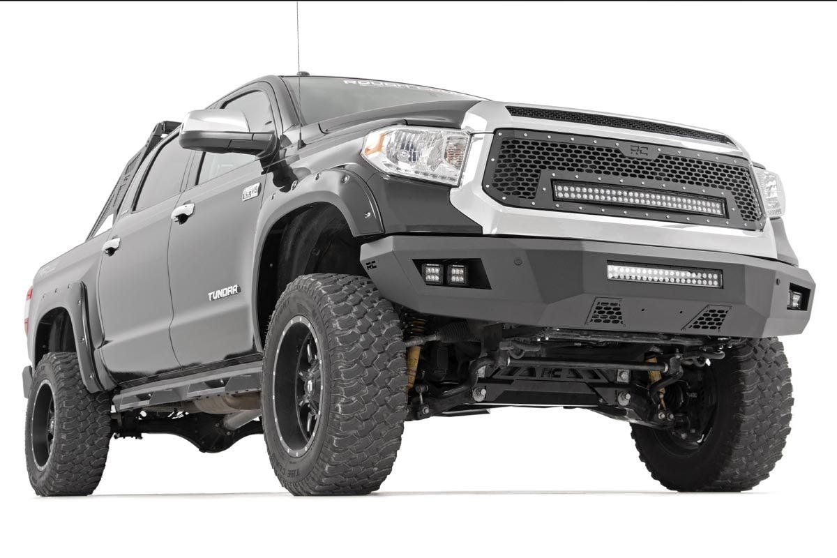 Mesh Grille 30 Inch Dual Row LED Black Toyota Tundra 2WD/4WD (2014-2017) Rough Country