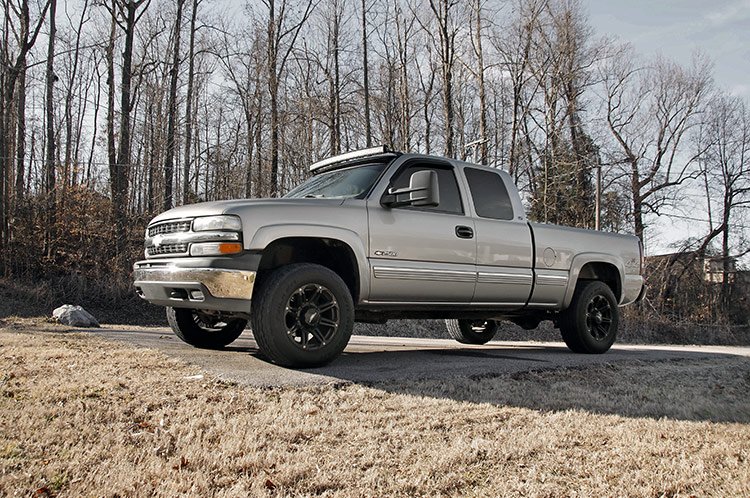 Upper Windshield 50 Inch Curved Light Bar Mounts Silverado/Sierra Rough Country