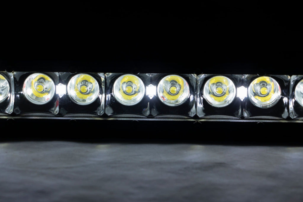 8 Inch Black Series LED Light Bar Single Row Cool White DRL Rough Country