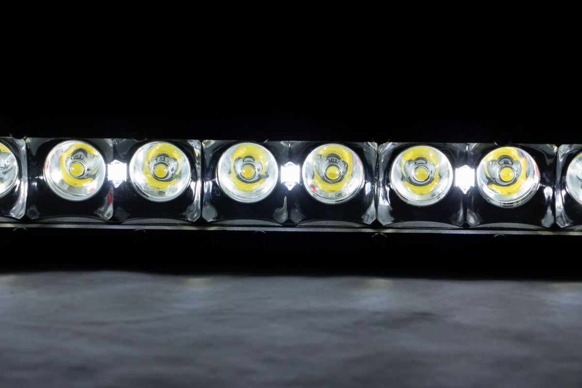 8 Inch Black Series LED Light Bar Single Row Cool White DRL Rough Country
