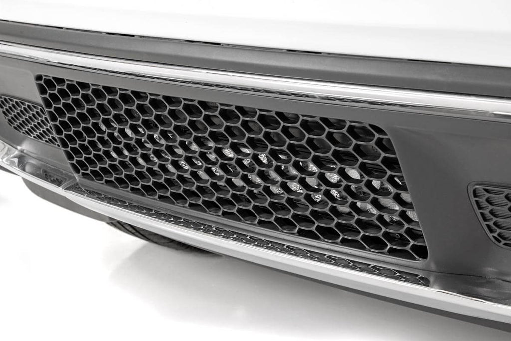 LED Light Kit Bumper Mount 20 Inch Black Dual Row White DRL Jeep Grand Cherokee WK2 (11-20) Rough Country