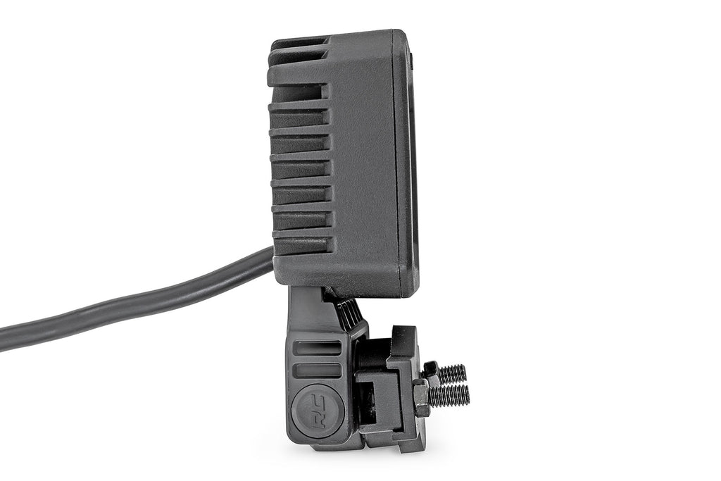 Black Series LED Light Pair 2 Inch Flood Swivel Mount Rough Country