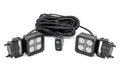 Black Series LED Light Pair 2 Inch Flood Swivel Mount Rough Country