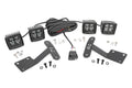LED Light Kit Ditch Mount Dual 2 Inch Black Pairs Amber DRL Toyota Tundra (14-21) Rough Country