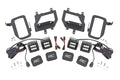 LED Light Kit Fog Mount Dual 2 Inch Black Pairs Spot/Flood Ford F-150 (15-17) Rough Country