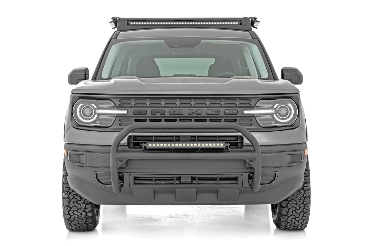 LED Light Kit Roof Rack Mount 40 Inch Black Single Row Ford Bronco Sport (21-26) Rough Country