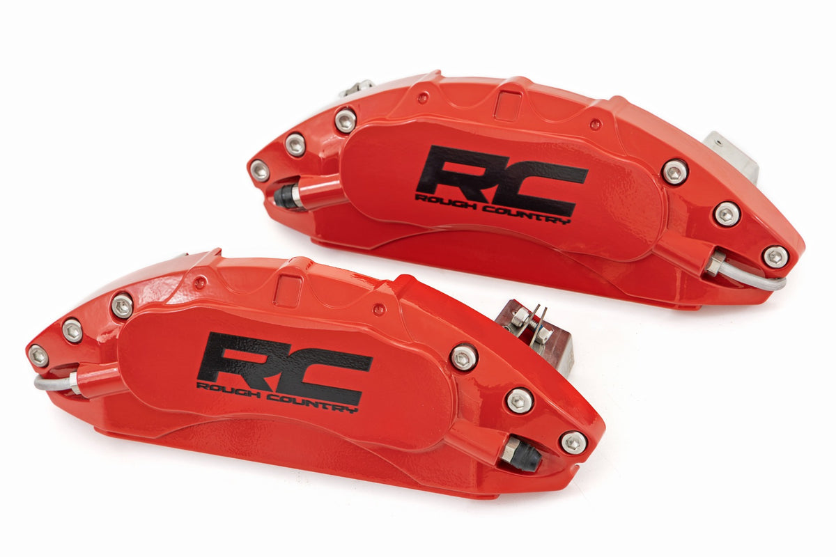 Caliper Covers Front and Rear Red Ford F-150 2WD/4WD (2021-2026) Rough Country