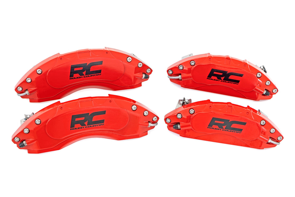 Caliper Covers Front and Rear Red Toyota 4Runner 2WD/4WD (2003-2024) Rough Country