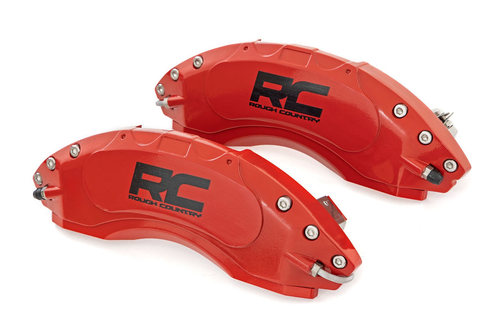 Caliper Covers Front and Rear Red Toyota 4Runner 2WD/4WD (2003-2024) Rough Country