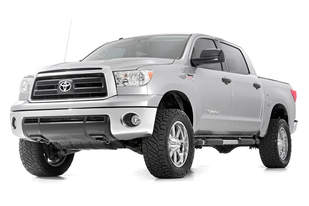 3.5 Inch Lift Kit Vertex/V2 Red Toyota Tundra 4WD (2007-2021) Rough Country