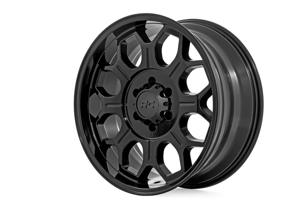 77 Series Wheel One-Piece Semi Gloss Black 20x10 Rough Country