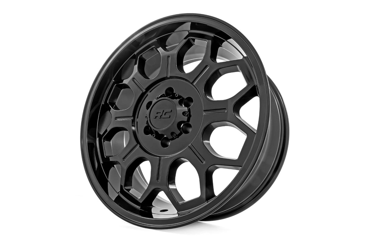 77 Series Wheel One-Piece Semi Gloss Black 20x10 Rough Country