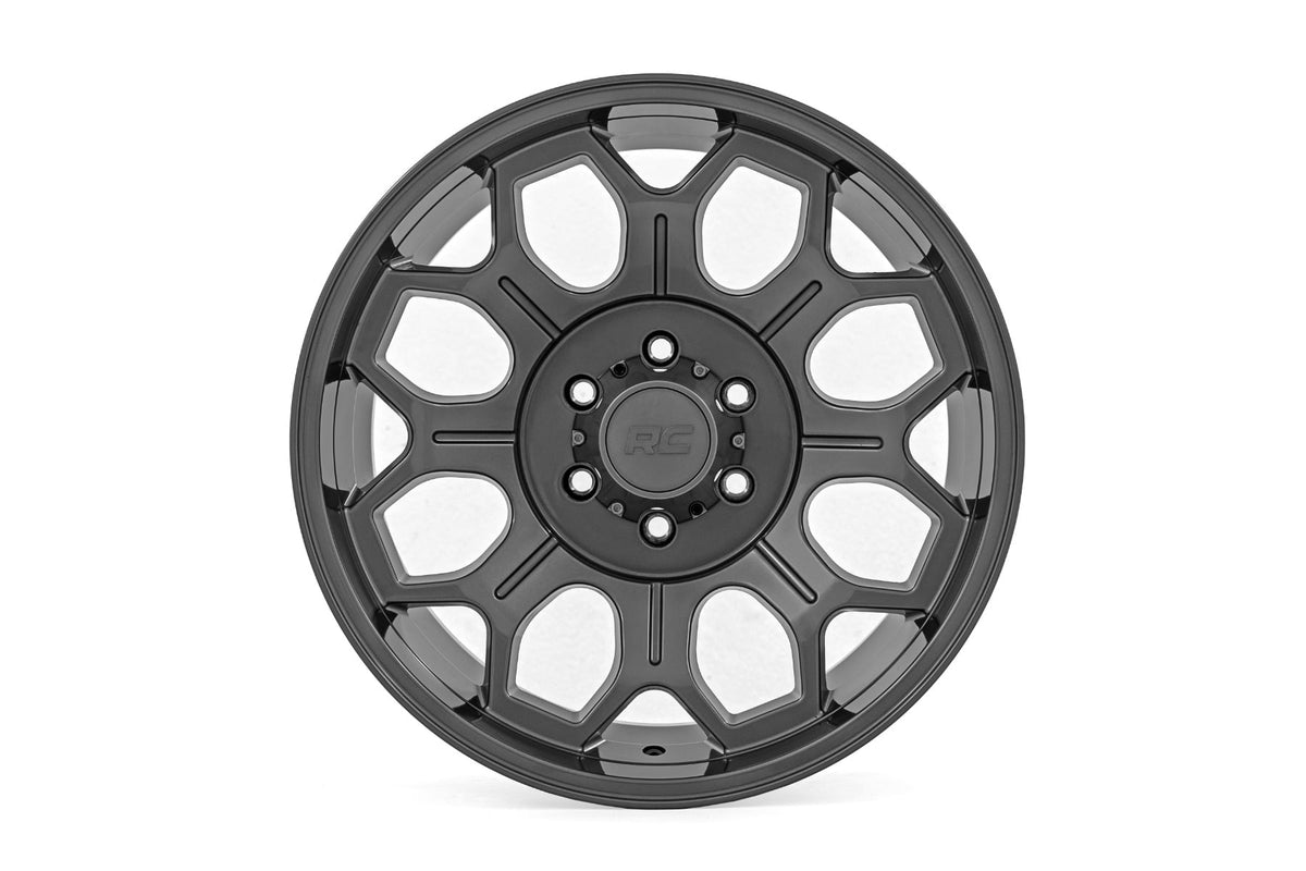 77 Series Wheel One-Piece Gunmetal Gray 20x10 Rough Country